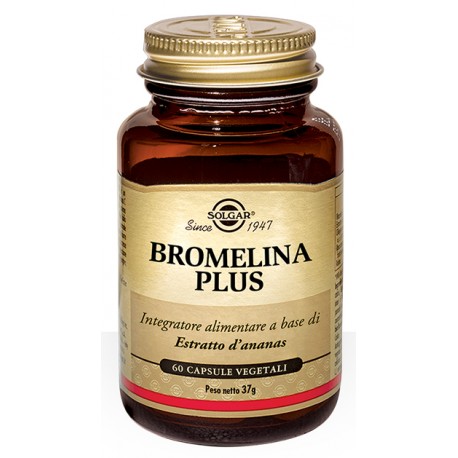 Solgar - Solgar Bromelina Plus Integratore contro la cellulite 60 capsule