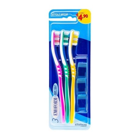 Emoform - Emoform Brush M Spazzolini setola media 3 pezzi