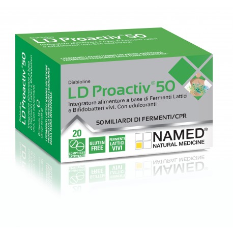 Named - Named Ld Proactiv 50 20 Compresse Masticabili Integratore di Fermenti Lattici