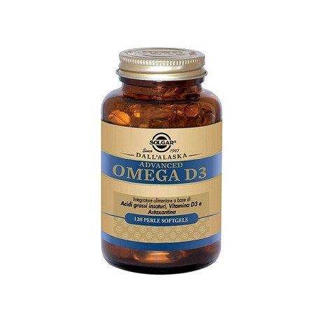 Solgar - Solgar Advanced Omega D3 120 Perle Softgels Integratore per Colesterolo