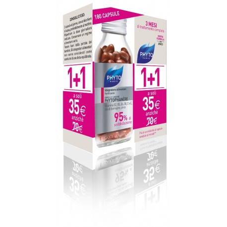 Phyto - Phyto Phytophanere Integratore per Capelli e Unghie 2 confezioni da 90 capsule