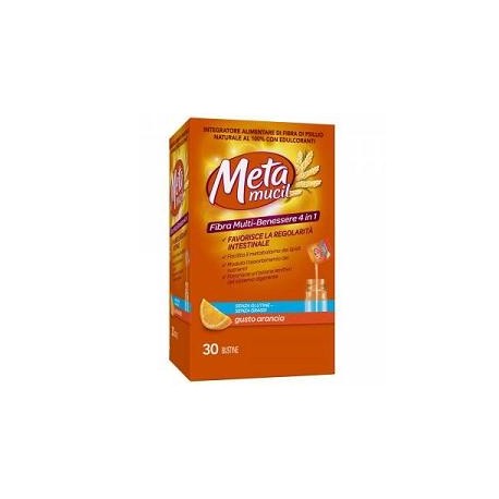 Procter & Gamble - Procter & Gamble Metamucil Arancia 30 Bustine Integratore per Regolarità Intestinale