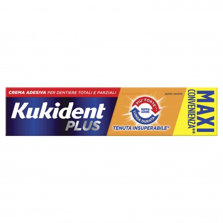Kukident - Kukident Plus Doppia Azione crema adesiva per protesi dentarie 60 g