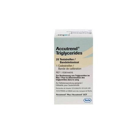 Roche -  Strisce Reattive Per Trigliceridi Accutrend 25 Pezzi