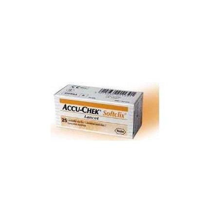 Accu-Chek - Accu-Check Softclix Lancette pungidito per la misurazione della glicemia 25 pezzi