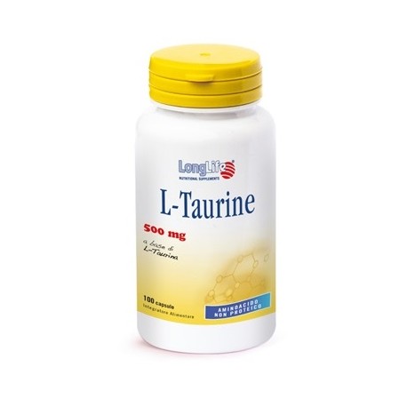LongLife - Longlife L-Taurine 500 mg Integratore Alimentare 100 Capsule