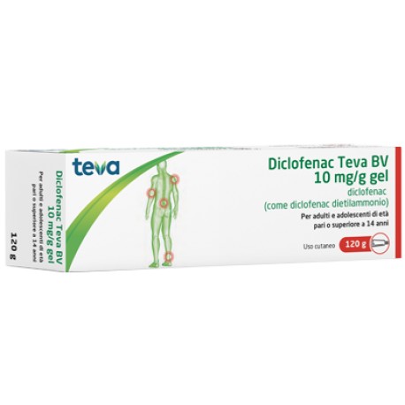 Teva - Teva Diclofenac Gel per dolori muscolari 120 g 10 mg/g