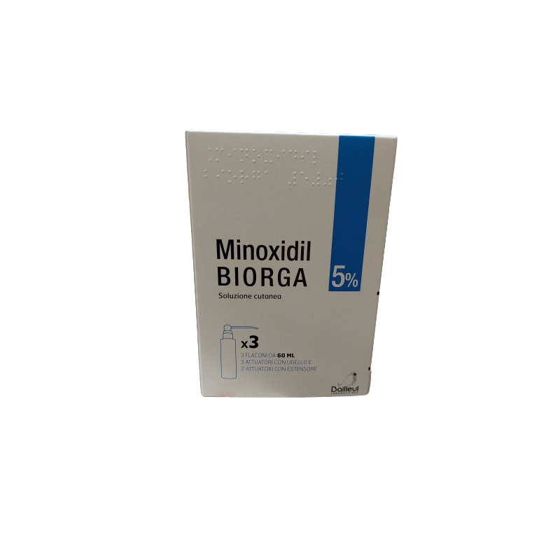 Laboratoires Bailleul - Bailleul Minoxidil Biorga 5% Trattamento per l'Alopecia 3 Flaconi