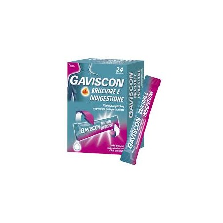 Reckitt Benckiser - Gaviscon Bruciore e Indigestione 24 Bustine Sospensione Orale