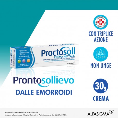 Alfasigma - Alfasigma Proctosoll crema rettale 30 g per emorroidi