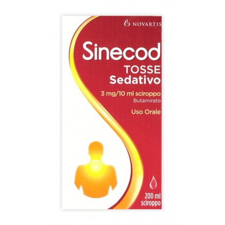 Novartis - Sinecod Tosse Sedativo Sciroppo per Tosse Secca 200 ml