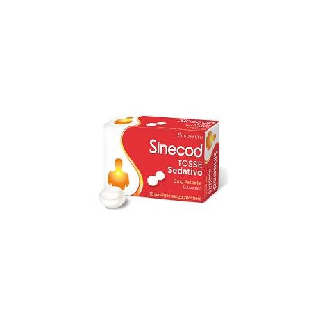 Novartis - Sinecod Tosse Sedativo 18 Pastiglie Senza Zucchero per Tosse Secca