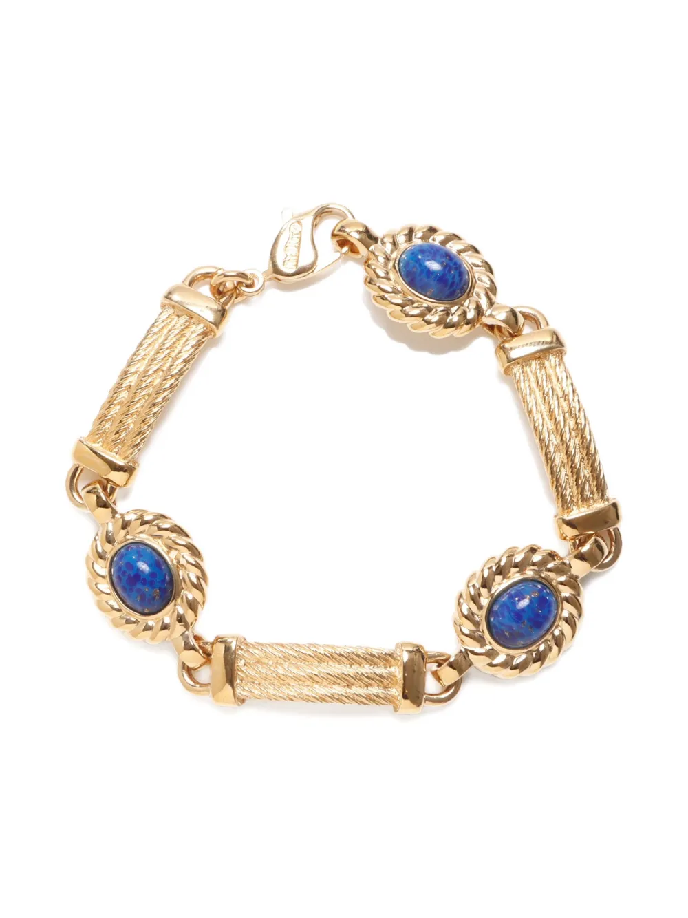 Christian Dior Pre-Owned 1990-2015 rhinestone-embellished bracelet - Oro