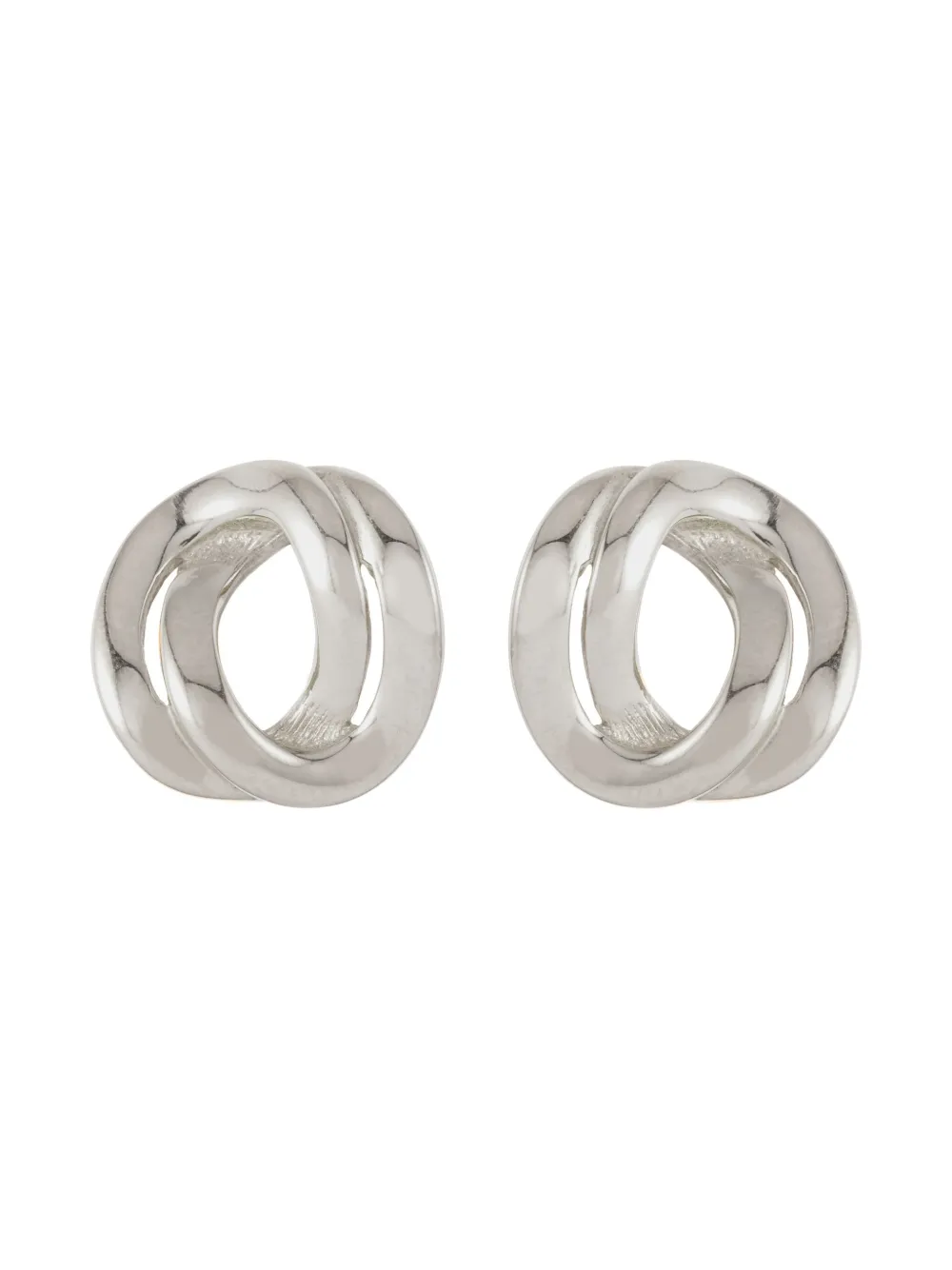 Monet Pre-Owned 1980s clip-on earrings - Argento