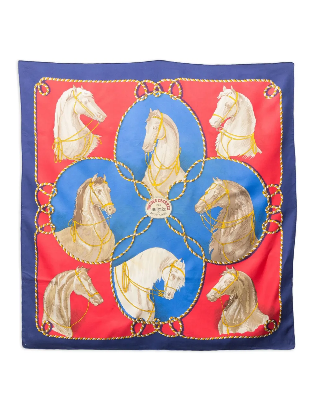 Hermès Pre-Owned 1974 Brides Legers scarf - Blu