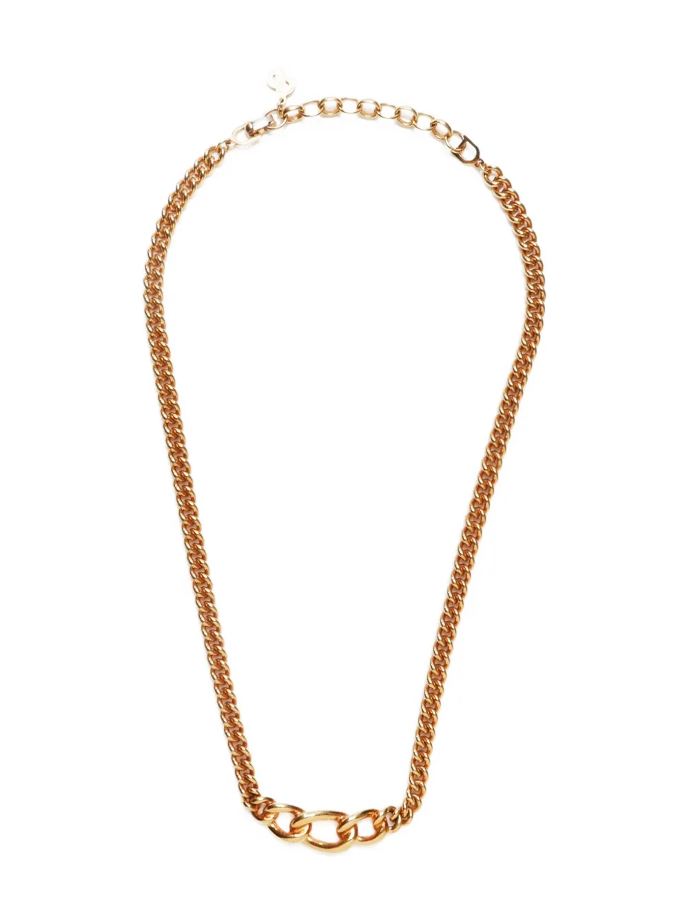 Christian Dior Pre-Owned 1990-2015 chain-detail necklace - Oro