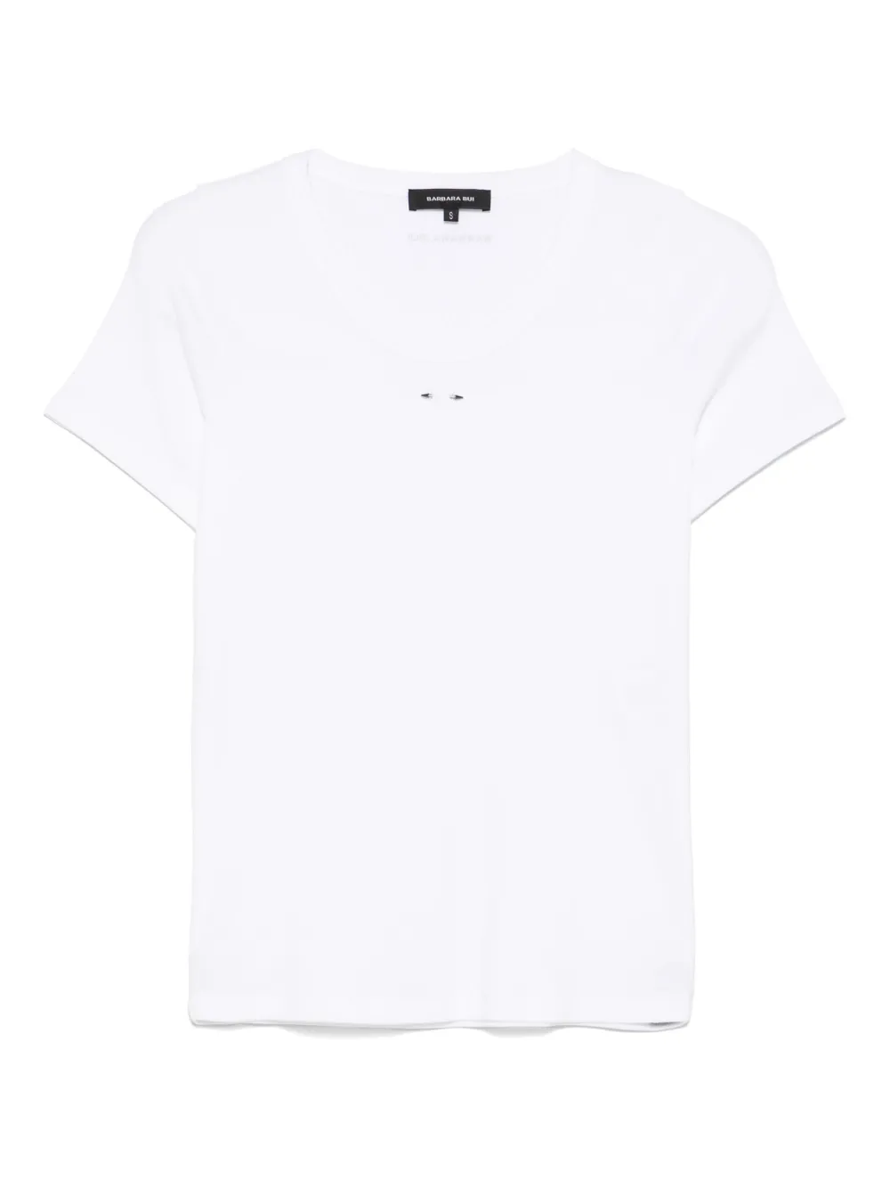 Barbara Bui T-shirt in jersey a coste - Bianco