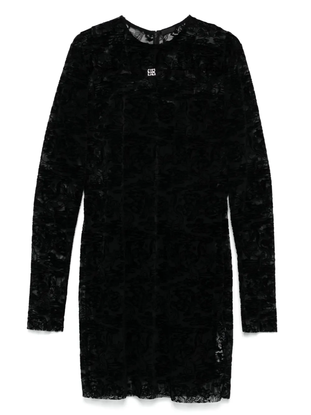 Givenchy botanical-motif mini dress - Nero