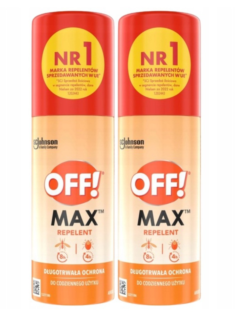 OFF! Max Spray repellente contro zanzare e zecche doppio formato