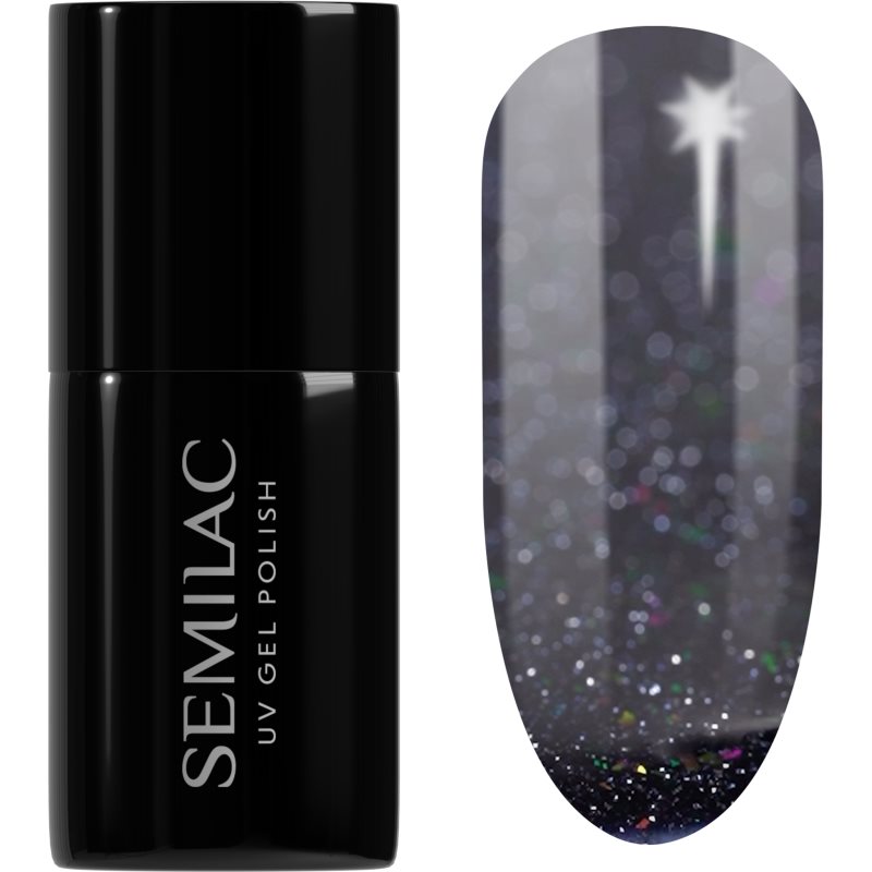 Semilac Uv Hybrid Winter Collection Smalto Gel Per Unghie Con Lampada Uv/Led Colore 611 Violet Night 7 Ml