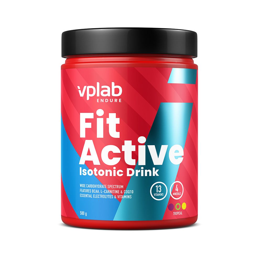 VPLAB FitActive Isotonic Drink Tropical Fruit 500 g Polvere