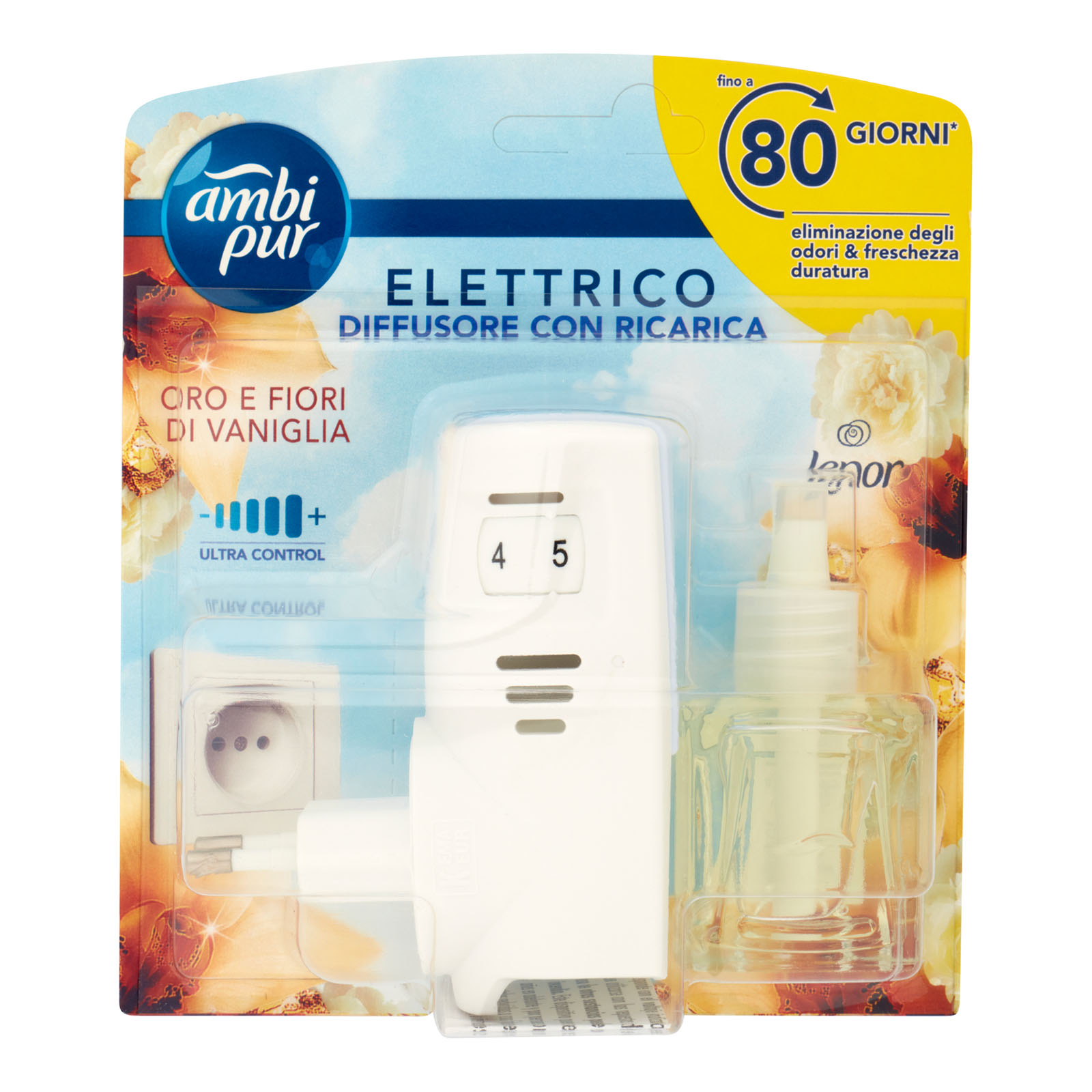 Profumatore Per Ambienti Elettrico Starter Kit, Lenor Oro E Fiori Vaniglia, 20 Ml