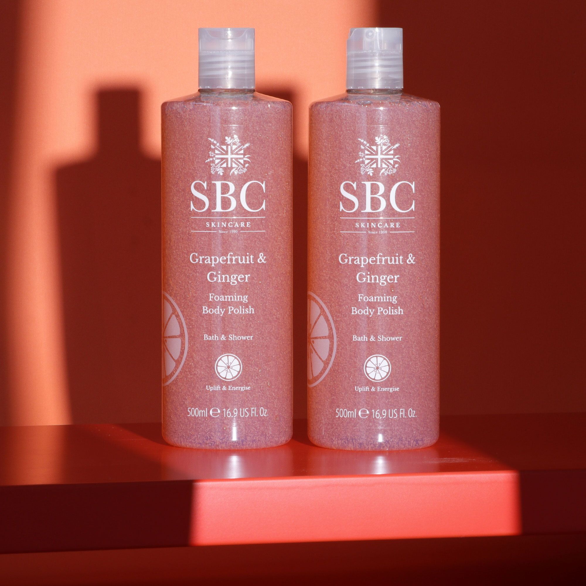SBC Grapefruit & Ginger foaming 2 detergenti per il corpo (2pz)
