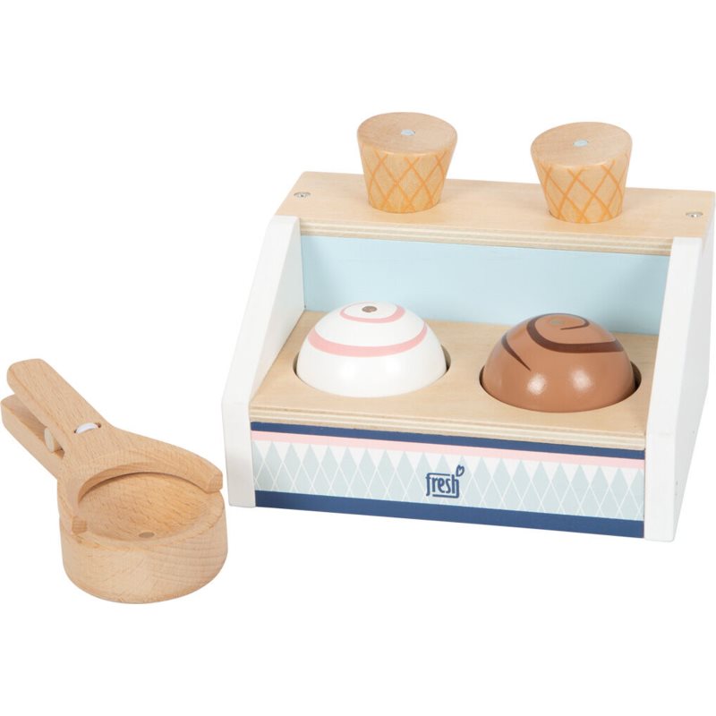Small Foot Wooden Ice Cream Stand Fresh Set Di Giocattoli Per Bambini 3 Y+ 1 Pz