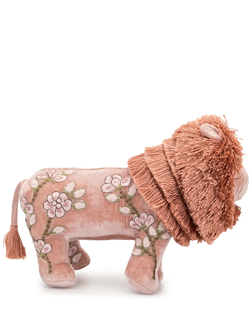 Anke Drechsel Leone di peluche con ricami - Rosa