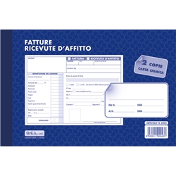 Blocco ricevute affitto O.C.L. 50x2 copie