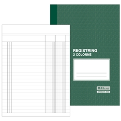 Registro a 2 colonne O.C.L. 17x23 cm 16 fogli