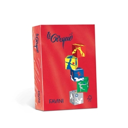 Carta colorata Favini Le Cirque A3 80 g/m² colori forti Scarlatto 209