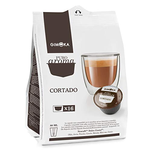 16 Capsule Compatibili Dolce Gusto Gusto Gimoka Cortado