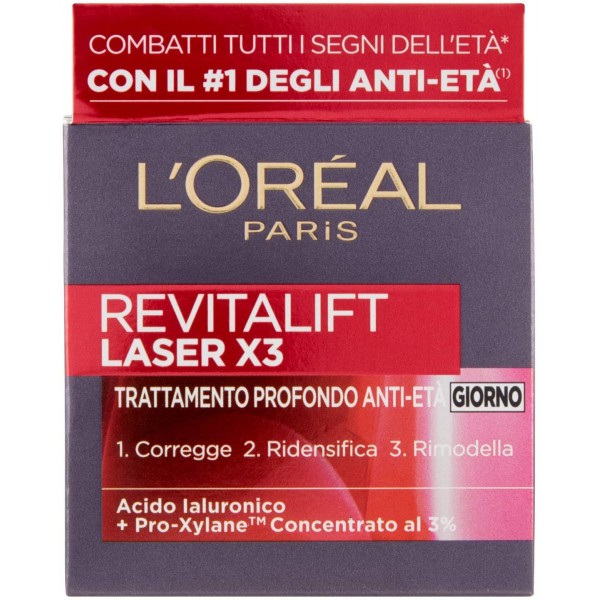 L'OREAL REVITALIFT LASER X3 50ML.TRATTAMENTO PROFONDO A/ETA
