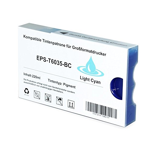 Italy'S Cartridge Cartuccia Epson T6035, Light Ciano, Compatibile Per Epson Pro7800, 7880, 9800, 9880 C13T603500, 220 Ml