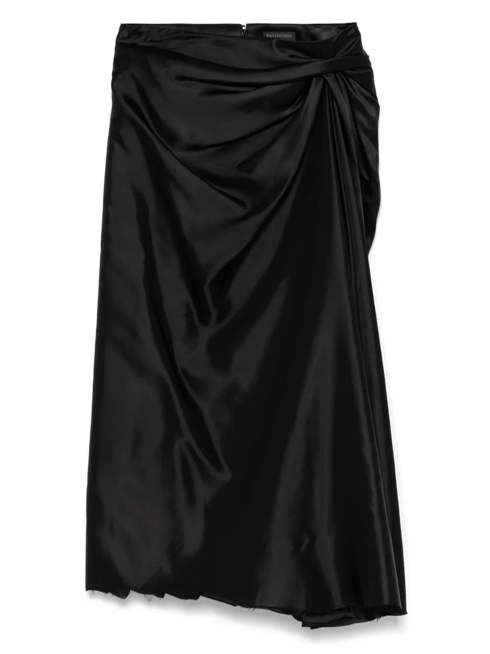 Balenciaga satin midi dress - Nero