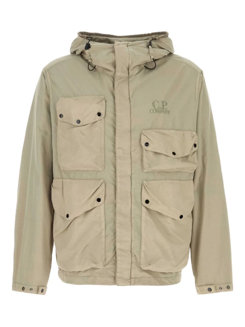 C.P. Company Goggles-detail hooded jacket - Toni neutri
