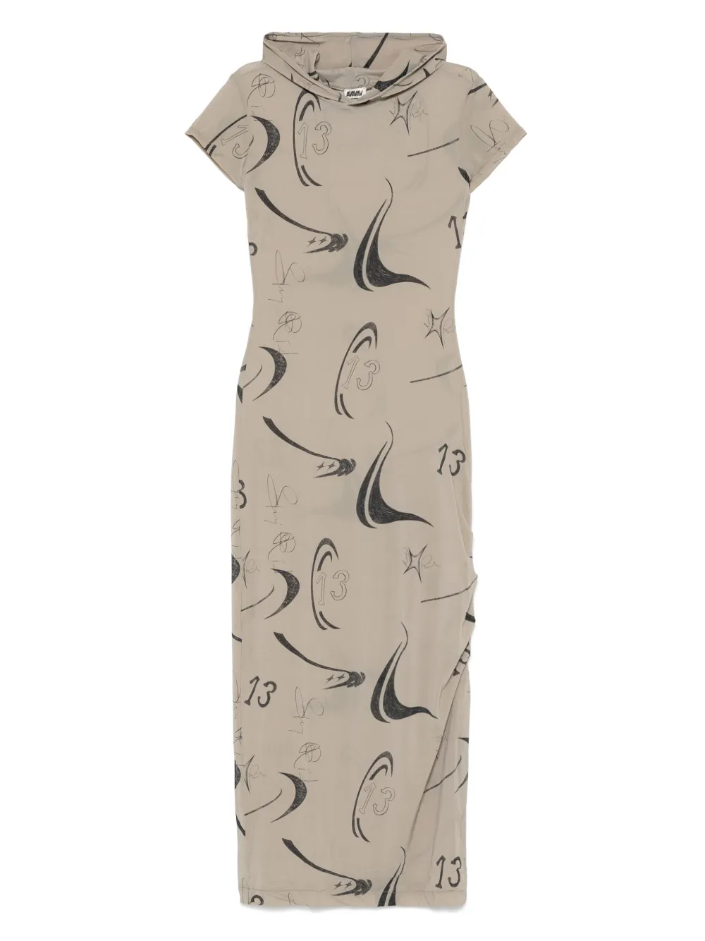 AVAVAV hooded maxi dress - Verde