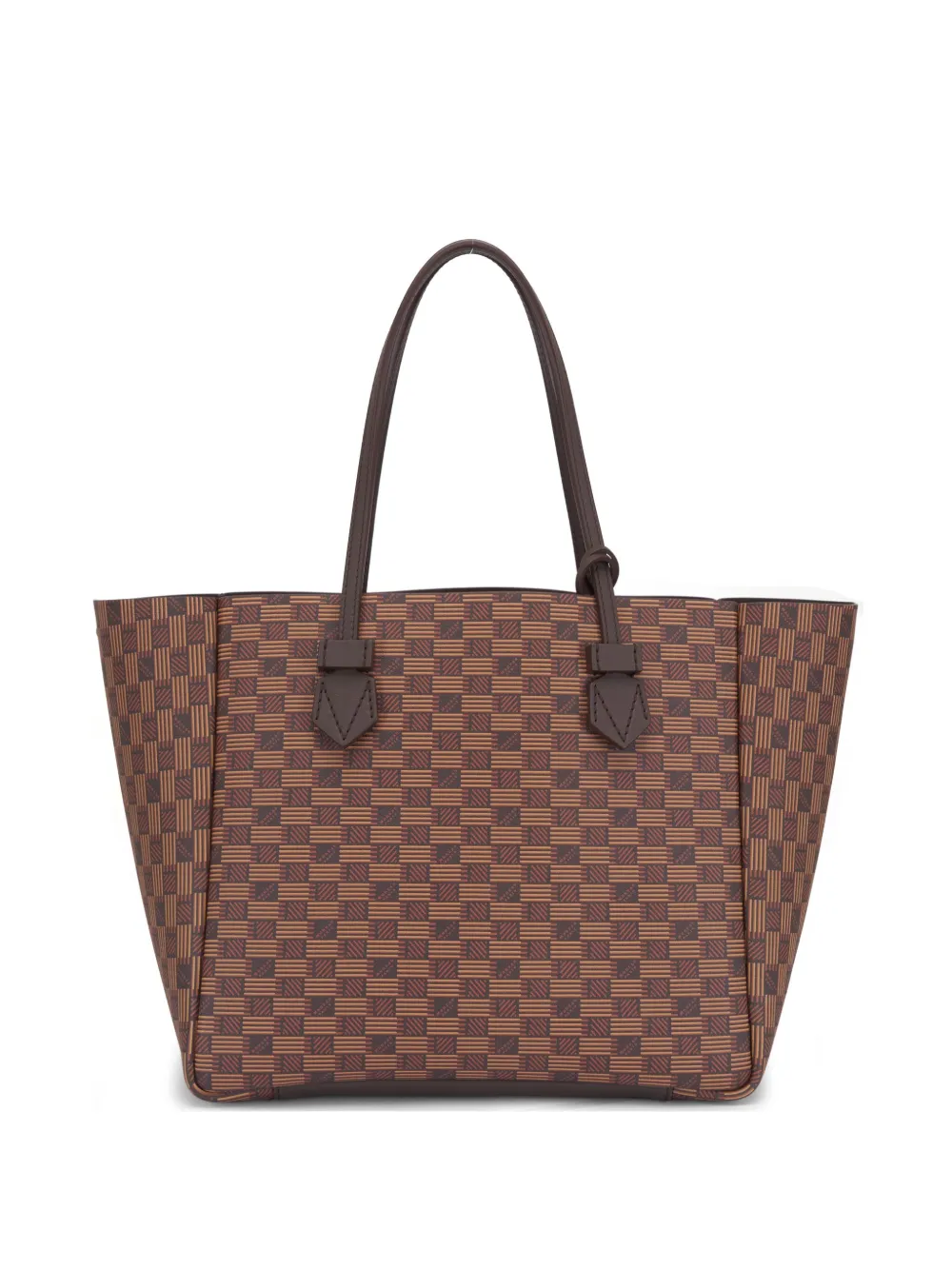 Moreau Borsa tote Vincennes con stampa - Marrone