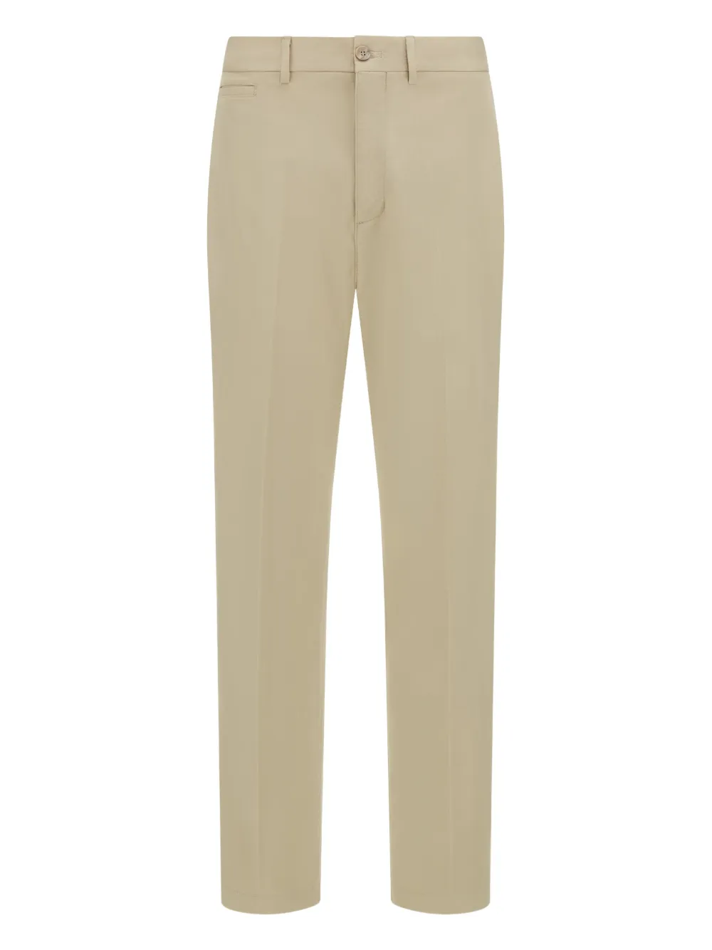 Boggi Milano Stretch Cotton and Linen Trousers - Toni neutri