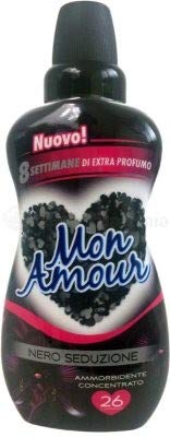 6 X Mon Amour Ammorbidente Nero Seduzione Ammorbidente Concentrato Ammorbidente 650 Ml