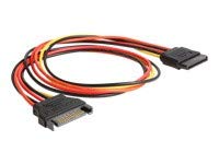 Delock Voltage Circulate - Cavo Di Prolunga A 15 Poli, Sata Power (M), 15 Poli Sata Power (W), 50 Cm
