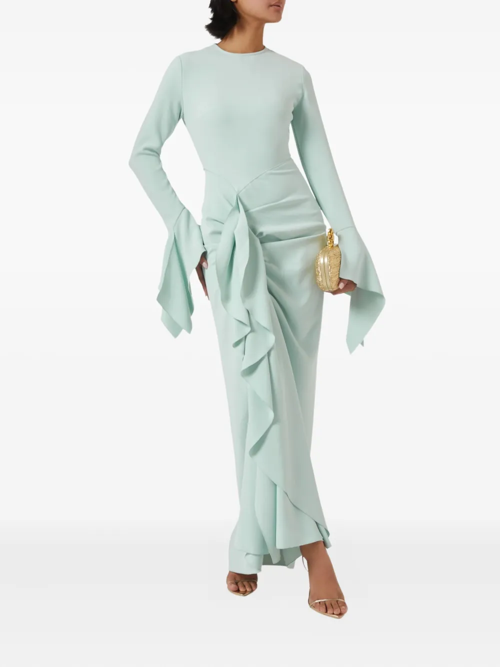 Solace London Della maxi dress - Verde
