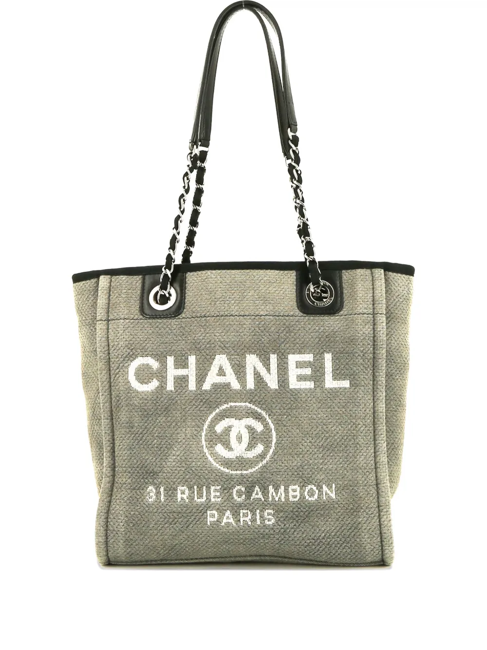 CHANEL Pre-Owned Deauville shopping tote bag - Grigio