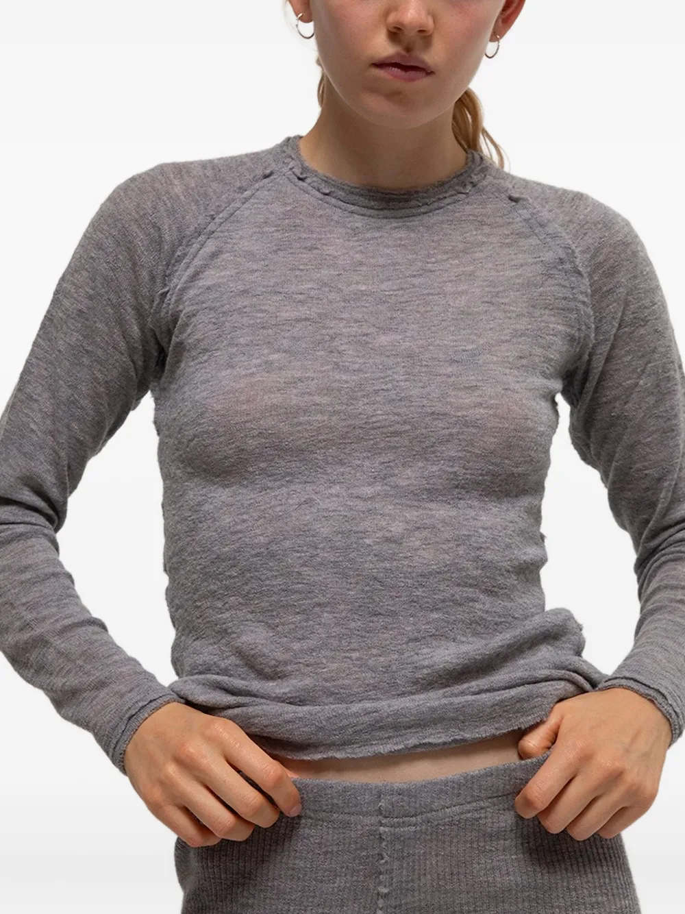 Gudrun & Gudrun Barba long-sleeve top - Grigio