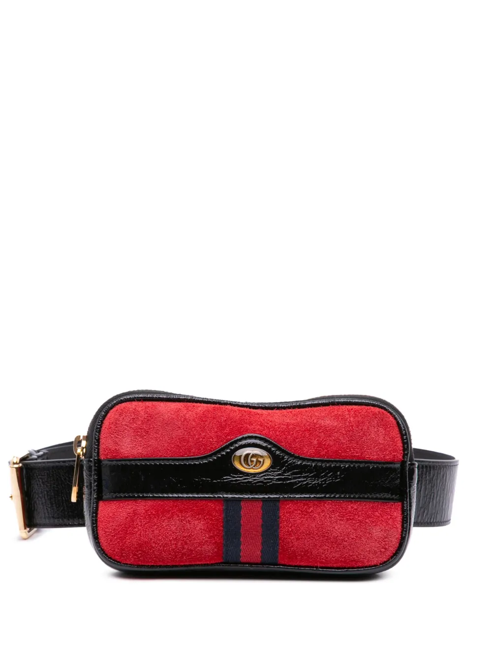 Gucci Pre-Owned 2016-2024 Small Ophidia Suede belt bag - Nero