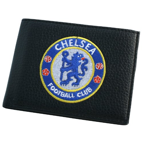 Chelsea F.C. Chelsea Crest Embroidered Leather Waller - Multi-Colour By