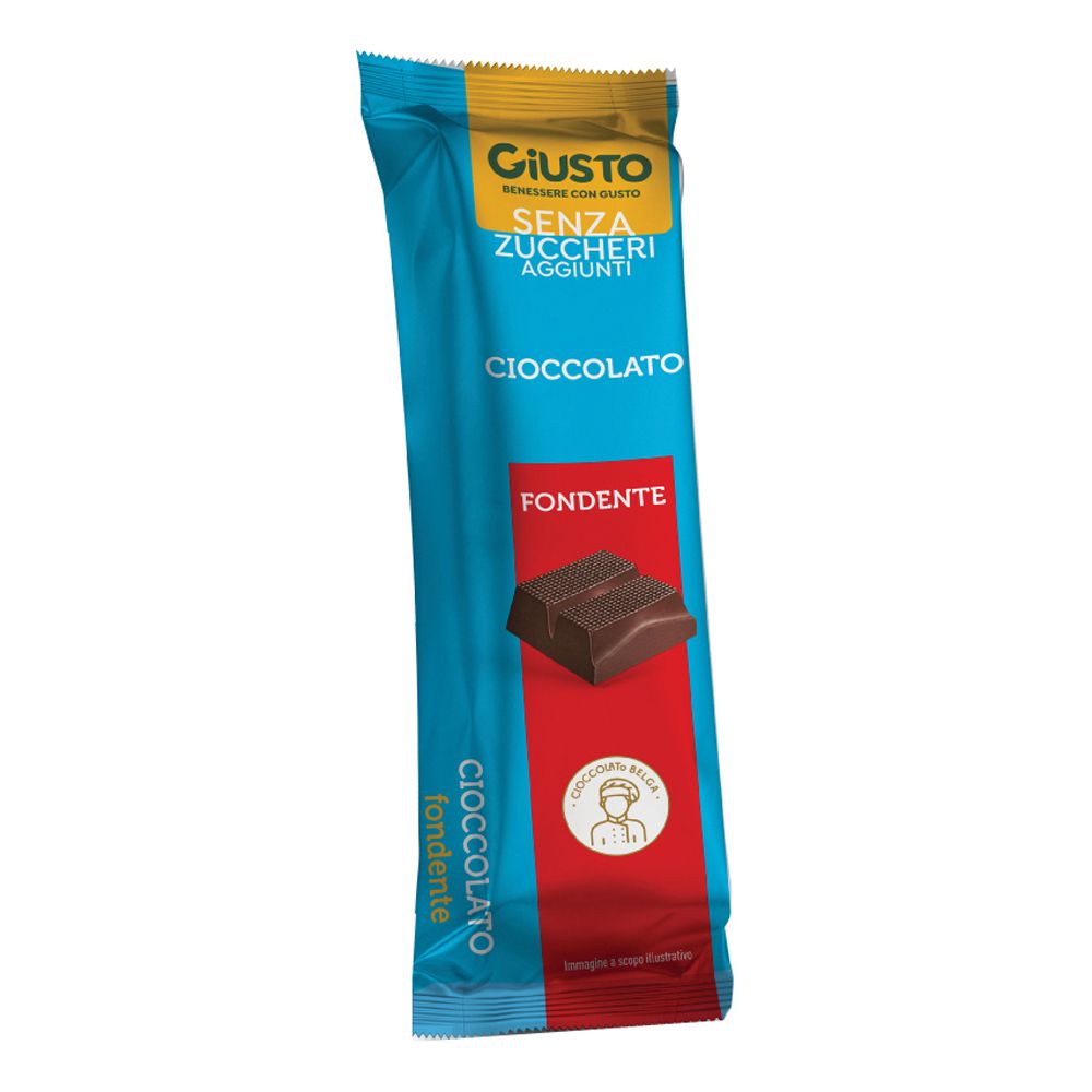 Giusto Senza Zucchero Barretta Cioccolato Fondente 42 G g
