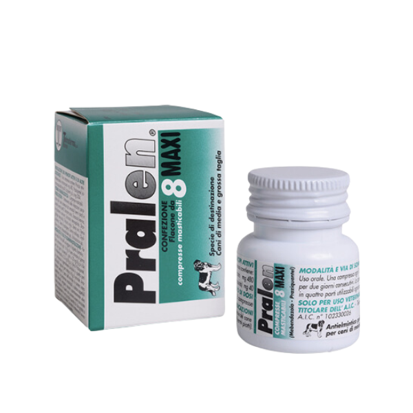 Pralen maxi antiparassitario vermifugo compresse per via orale teknofarma - 1 confezione da 8 compresse - spedizione gratis 1° ordine + scegli lo scon