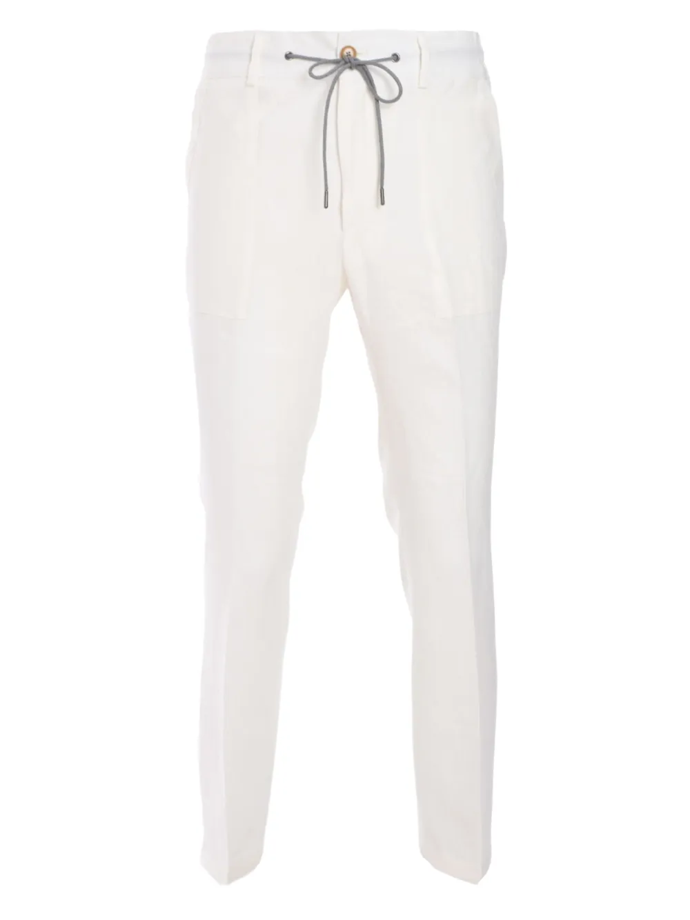 Luciano Barbera Pantaloni in lino - Bianco